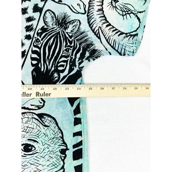 Vintage All Over Print Tie Dye Animals One Size T-shirt Jungle Single Stitch - Picture 8 of 9